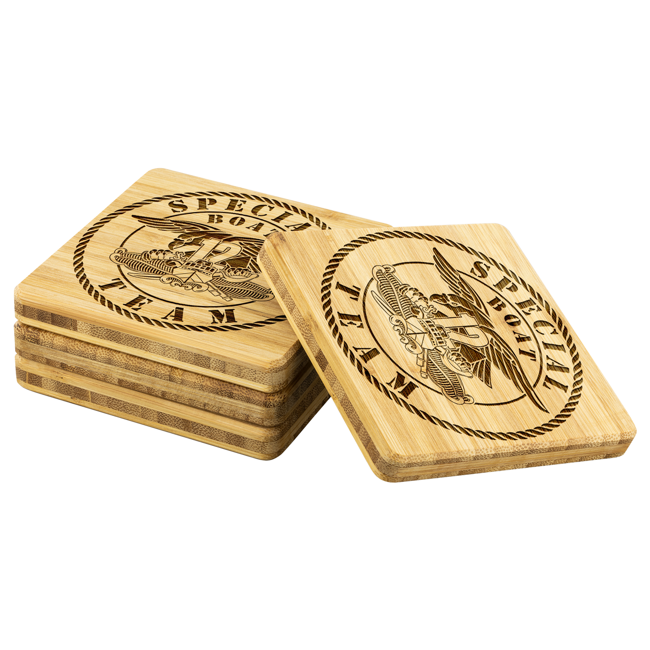 Special Boat Team 12, SBT 12 v1, SWCC, Special Warfare Combatant Craft Crewmen Bamboo Coasters