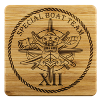 Thumbnail for Special Boat Team 12, SBT 12 v2, SWCC, Special Warfare Combatant Craft Crewmen Bamboo Coasters