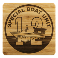 Thumbnail for Special Boat Unit 12, SBU 12 v3, SWCC, Special Warfare Combatant Craft Crewmen Bamboo Coasters