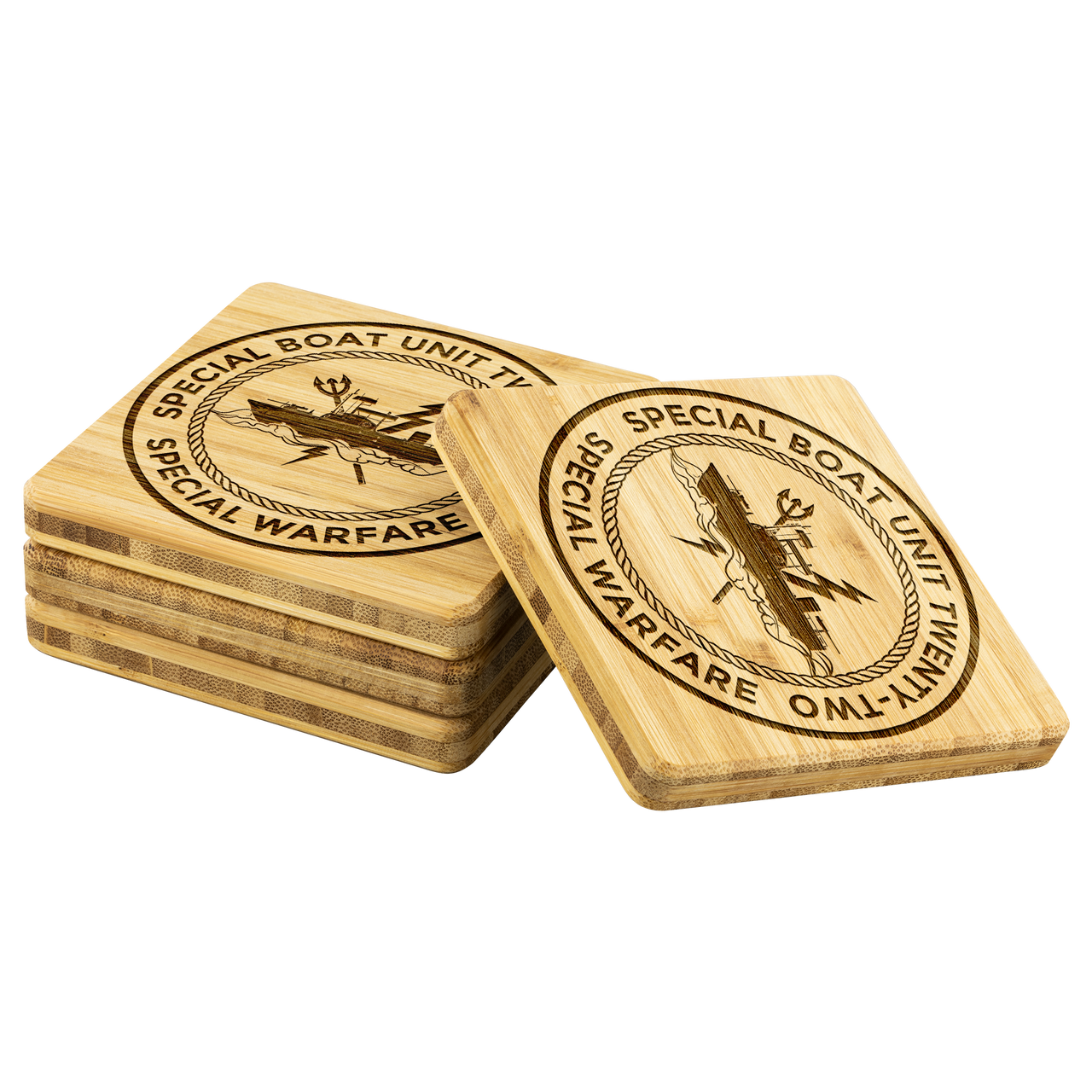Special Boat Unit 22, SBU 22 v2, SWCC, Special Warfare Combatant Craft Crewmen Bamboo Coasters