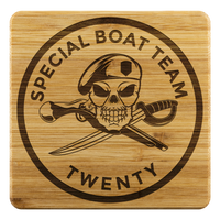 Thumbnail for Special Boat Team 20, SBT 20 v2, SWCC, Special Warfare Combatant Craft Crewmen Bamboo Coasters